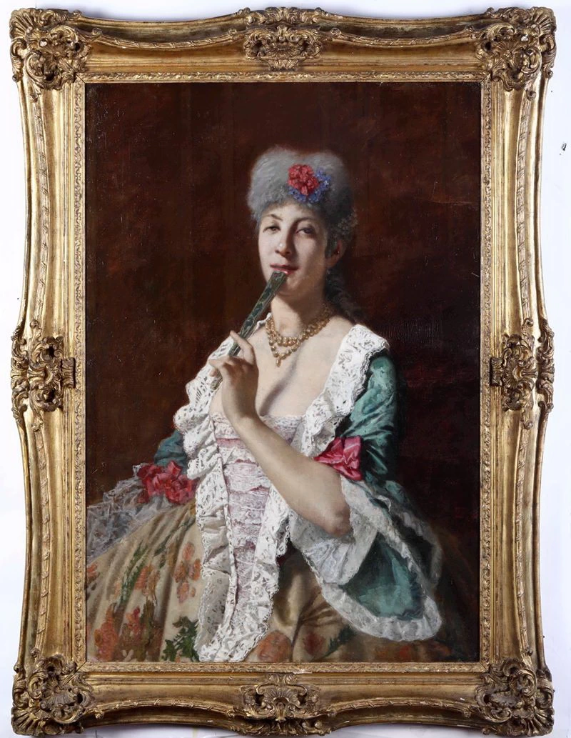 Signora in costume settecentesco